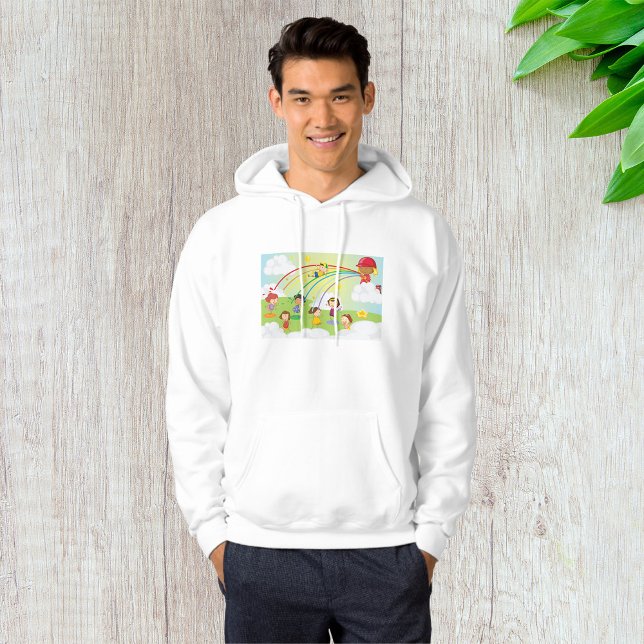 Moletom Crianças Brincando Num Parque Mens Hoodie (Criador carregado)