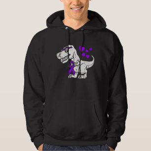 Moletom Crianças de Sensibilização Epilepsia Roxo Trex Din