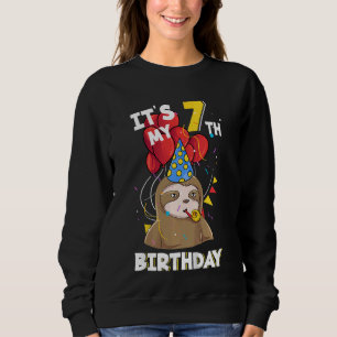 Moletom Crianças É Meu Aniversário 7 de 7 Anos De Idade