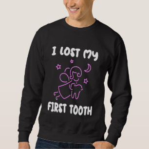 Moletom Crianças Eu Perdi Meu Primeiro Dente Fada Dentes C