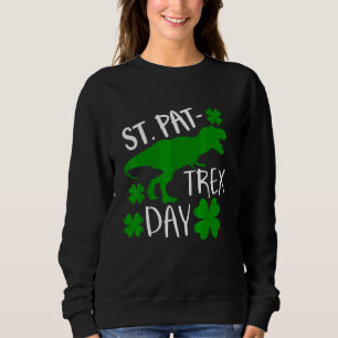 Moletom Crianças Feliz Rua Pat Trex Day Dino Patricks Todd
