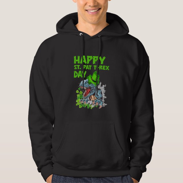 Moletom Crianças Felizes Patrick T Rex Humor Toddler Boys  (Frente)