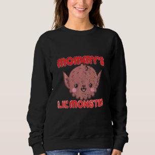 Moletom Crianças Mamães Lil Monstro Lobisomem Fora do Carn