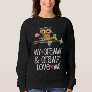 Moletom Crianças Meu Grammy E Grampy Me Ama Coruja