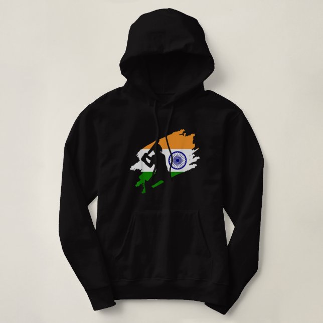 Moletom Cricket Patriotic India Sports Jersey Gift (Frente do Design)