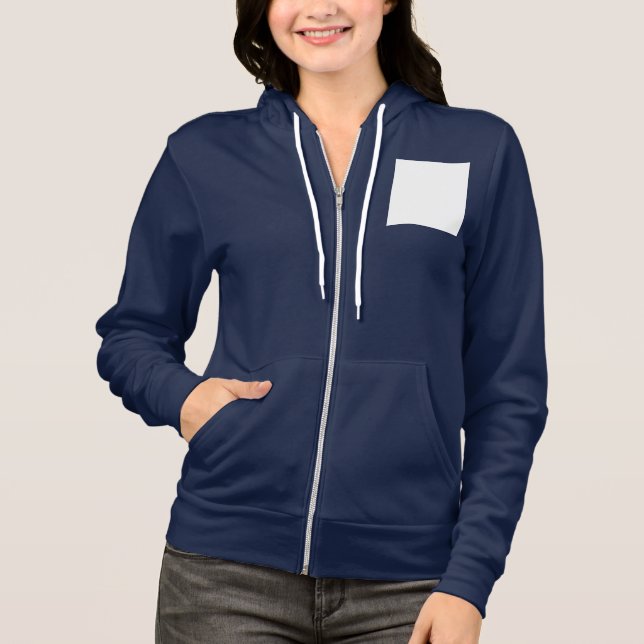 Moletom Crie seu próprio branco personalizado  (Frente)
