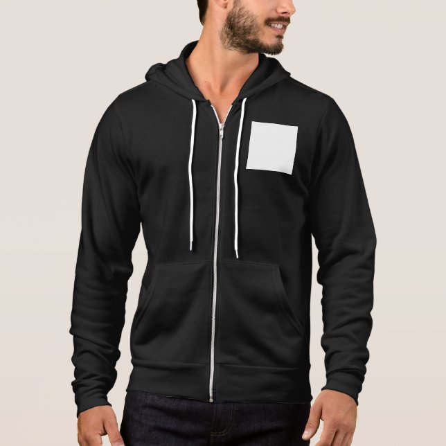 Moletom Crie seu próprio branco personalizado  (Frente)