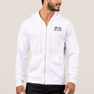 Moletom Crie Seu Próprio Capuz com Zíper Masculino