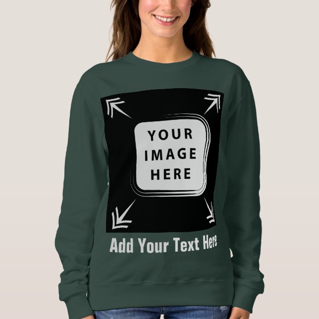 Moletom Crie Seus Próprios presentes personalizados de Mod (Frente)