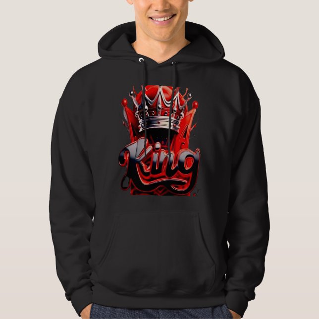 Moletom Crimson King Silver Crown - Urban Streetwear Editi (Frente)