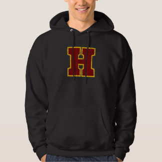 Moletom Crimson Red Yellow Letter H Team Font Monogram Dis