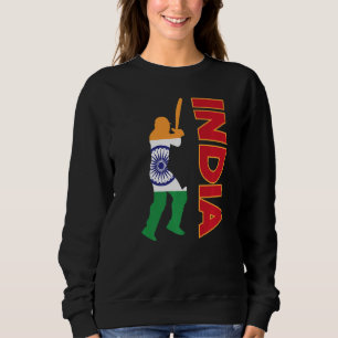 Moletom Críquete Índia Bandeira do Cricket Indiano Cricket