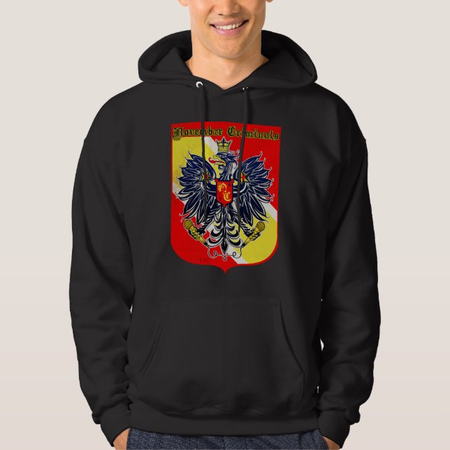 Moletom Crista Hoody dos criminosos de novembro (Frente)