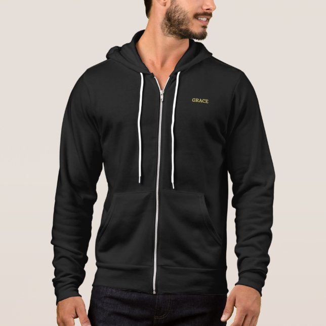 Moletom Cristão Salvo Pela Graça - Moda de Rua da  (Frente)