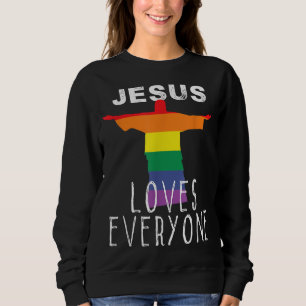 Moletom Cristãos apoiando os Direitos Gays LGBT que Jesus 