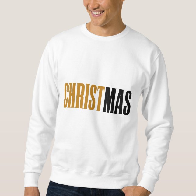 Moletom Cristo É o Natal Dourado (Frente)