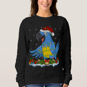 Moletom Cristo Macaw Lover Family Matando Santa Hat Macaw