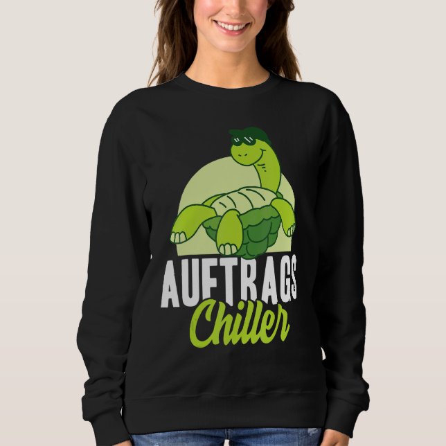Moletom Critério de tartaruga de relaxamento de refrigerad (Frente)