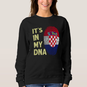 Moletom Croácia No Meu Dna - Equipe De Bandeira Croata Cro