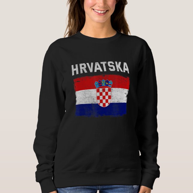 Moletom Croatia Croatian Flag Hrvatska (Frente)