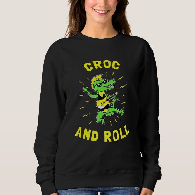 Moletom Croc And Roll  Crocodile Rock And Roll (Frente)