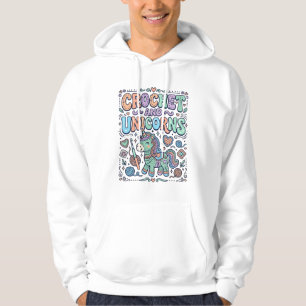 Moletom Croché de Unicórnio e Adesivo Kawaii de Unicórnios