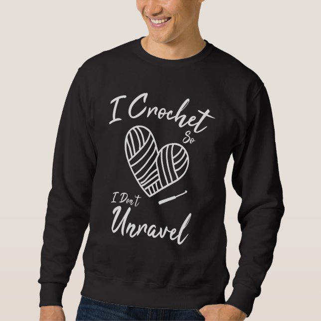 Moletom Crochet, para não desvendar o Crocheter Crocheting (Frente)