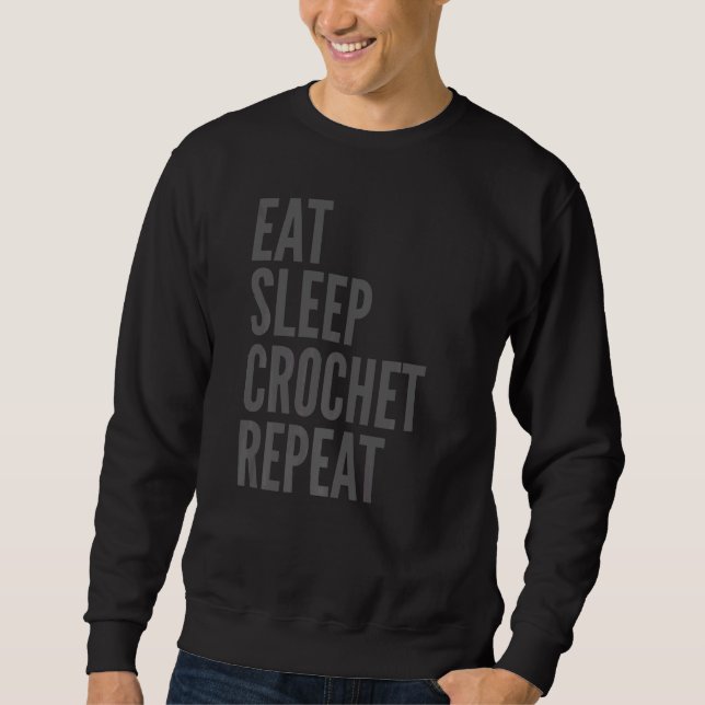 Moletom Crochet Sports come crochet (Frente)