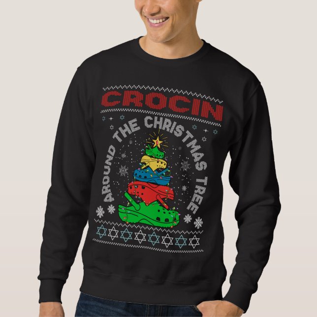 Moletom Crocin em torno da árvore de Natal (Frente)