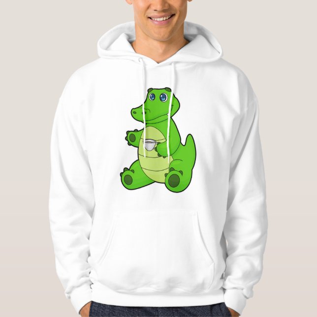 Moletom Crocodile with Cup of Coffee (Frente)