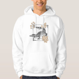 Moletom Crocodilo Antigo & Folhas de Outono