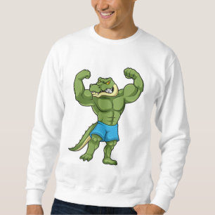 Moletom Crocodilo como Bodybuilder extreme