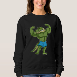 Moletom Crocodilo como Bodybuilder extreme