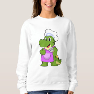 Moletom Crocodilo como Cozinhar com Espatula
