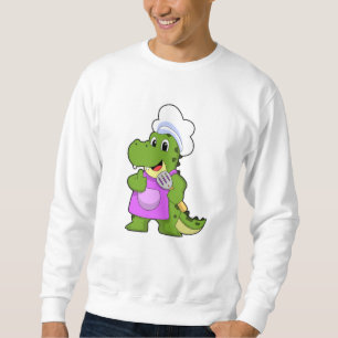 Moletom Crocodilo como Cozinhar com Espatula