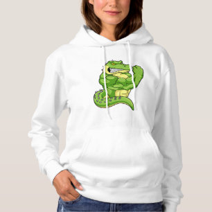 Moletom Crocodilo como Criador de Porcos e Músculos Grande