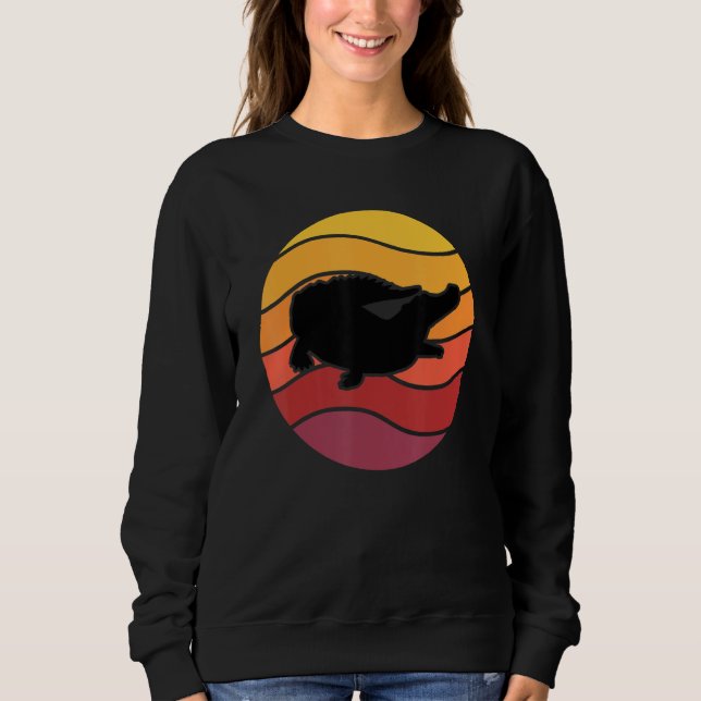 Moletom Crocodilo de Alligador Cónico Retro Lover Sunset R (Frente)