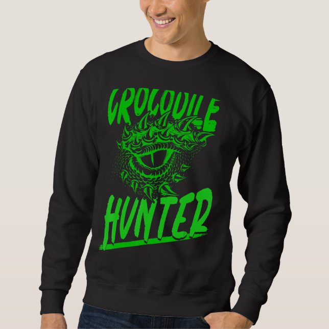 Moletom Crocodilo Hunter Wildlife Lizard Alligator Reptile (Frente)