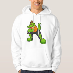 Moletom Crocodilo no críquete com taco de críquete