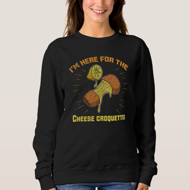 Moletom Croquetes de queijo Croquetes Comida Rápida Receit (Frente)