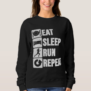 Moletom Cross-Country Sleep Executar Repetir Mulheres Em C