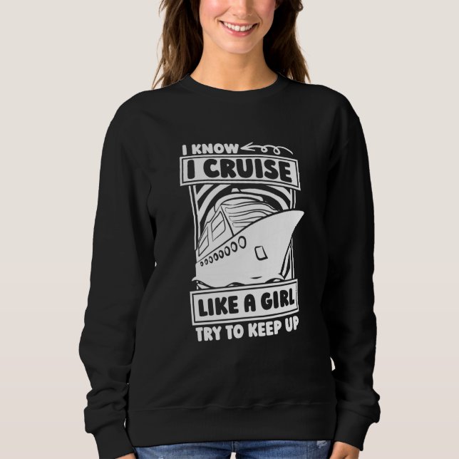 Moletom Cruise Boat Girl Captain  Boating Cruise Ship (Frente)