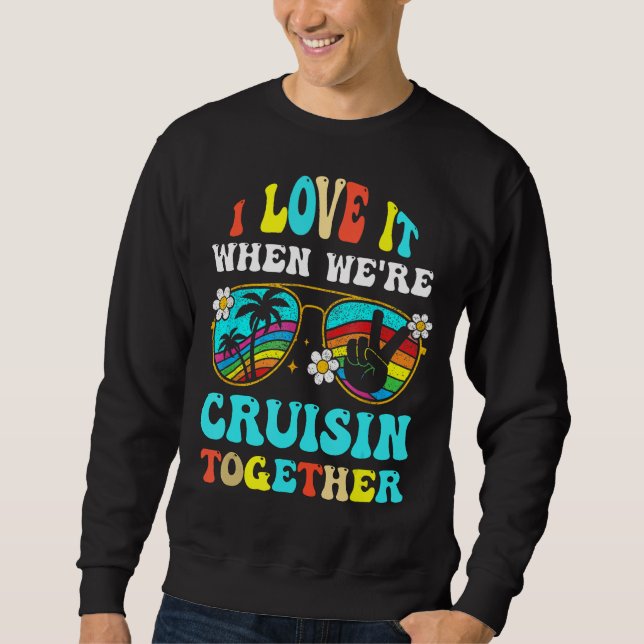 Moletom Cruise Ship Vacation Friends Buddies Couples Girl  (Frente)