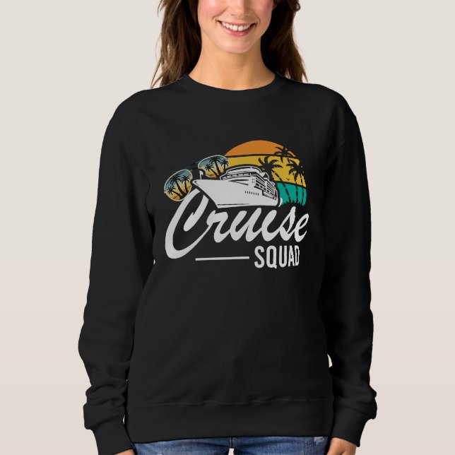 Moletom Cruise Squad Family Matching Cruise Trip Vacation  (Frente)
