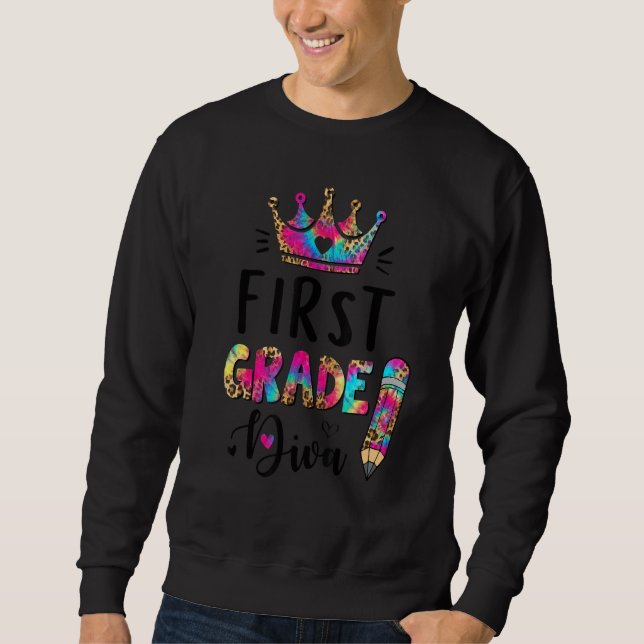 Moletom Crush 1rua Da Classe Diva Leopard Tie Dye Back To  (Frente)