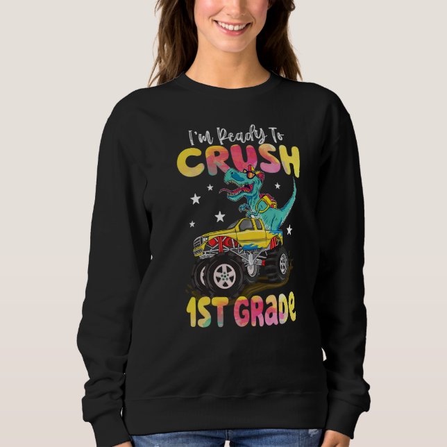 Moletom Crush 1rua Dinossauro Monstro Caminhão De Volta Pa (Frente)