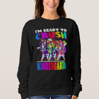 Moletom Crush Kindergarten Dabbing Unicorn Back To School