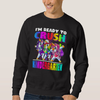 Moletom Crush Kindergarten Dabbing Unicorn Back To School
