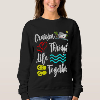 Moletom Cruzamento Através da Vida Junto com Barcos Cruzad