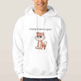 Moletom Crying Is Cardio, Right? | Cute Crying Cat Design